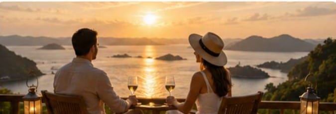 Sunset dinner by the bay